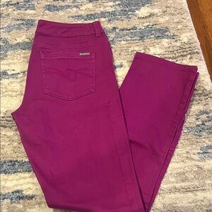 White House Black Market Purple Ankle Jeans - 6R